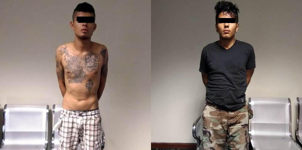 Atrapan a dos sujetos con droga en Santa Catarina