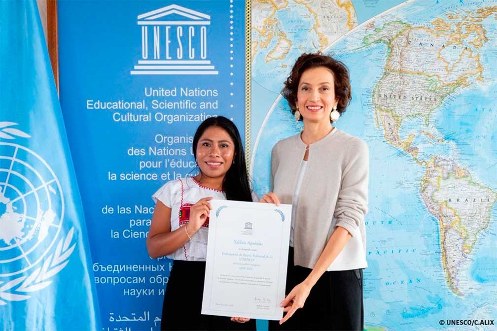 Nombran a Yalitza Aparicio como Embajadora de Buena Voluntad de la UNESCO
