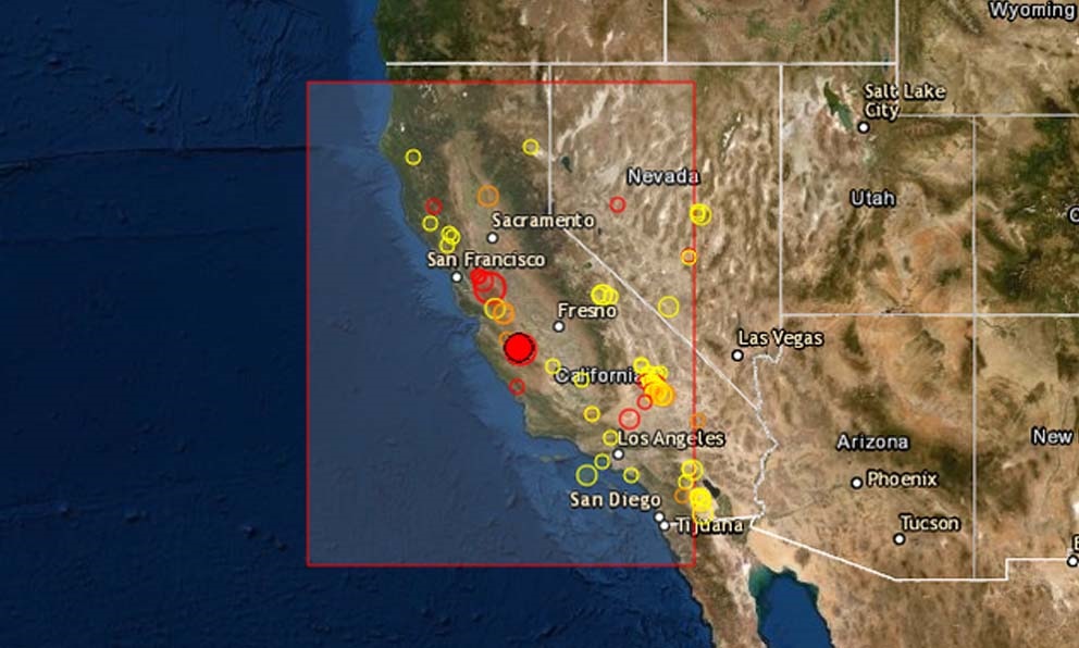 Tiembla California tras sismo de 4.7 grados