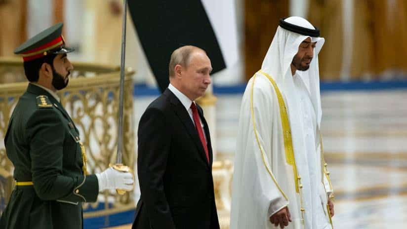 Putin visita Emiratos Árabes Unidos después de 12 años