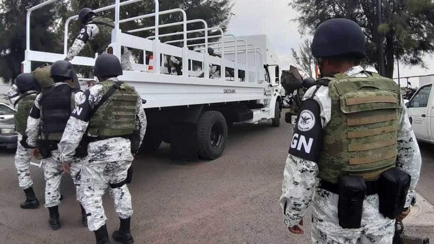 Guardia Nacional apoya en búsqueda de asesinos de policías oaxaqueños