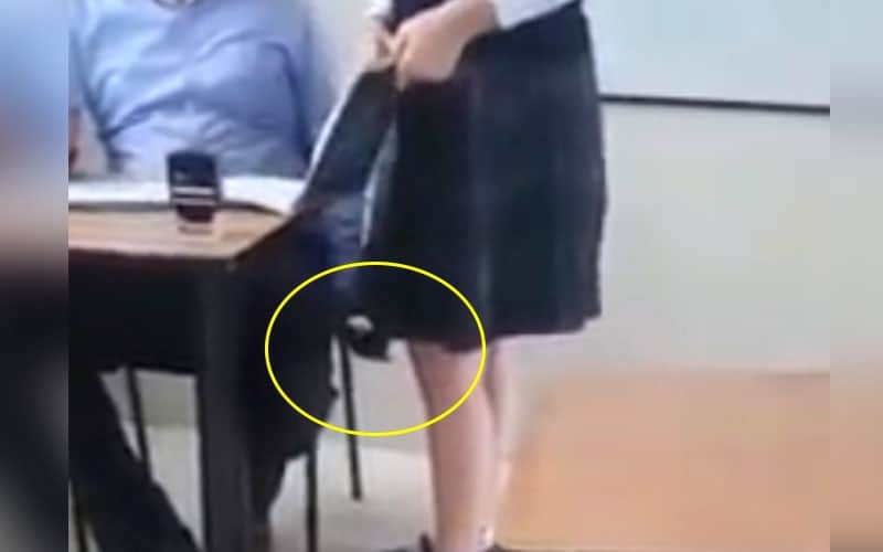 Difunden video de maestro grabando debajo de las faldas de sus alumnas