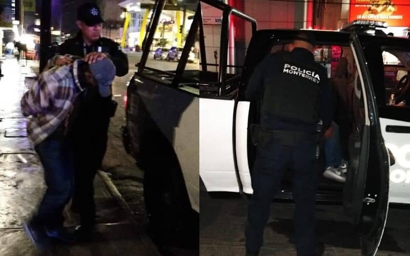 Atrapan a ladrón al salir de negocio mientras intentaba huir