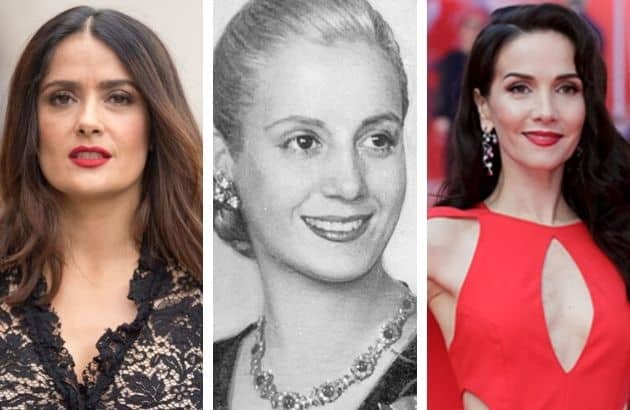 Producirá Salma Hayek serie sobre Eva Perón con Natalia Oreiro como protagonista