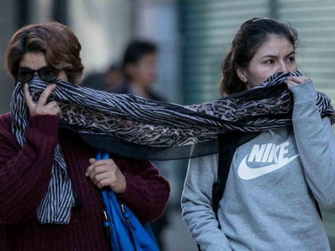 Continuarán las heladas, vientos y lluvias en el país