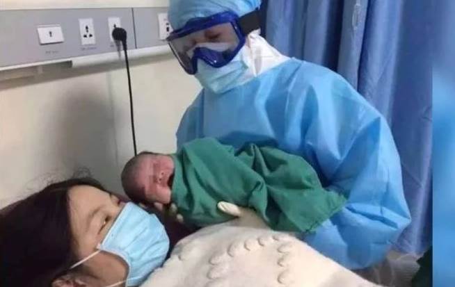 Insólito, mujer con coronavirus dio a luz a un bebé saludable