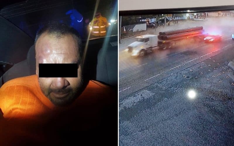 Trailero bajo efectos de la droga siembra pánico en Abasolo