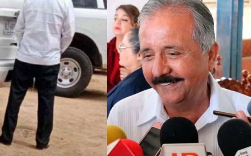 Tunden a alcalde por orinar en la vía pública, y esto dijo al respecto