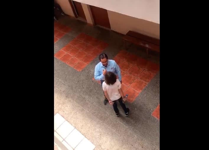 Alumna confronta a presunto maestro acosador en Tampico