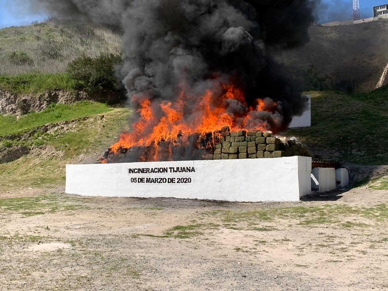 Incineran droga tras decomisos de FGR
