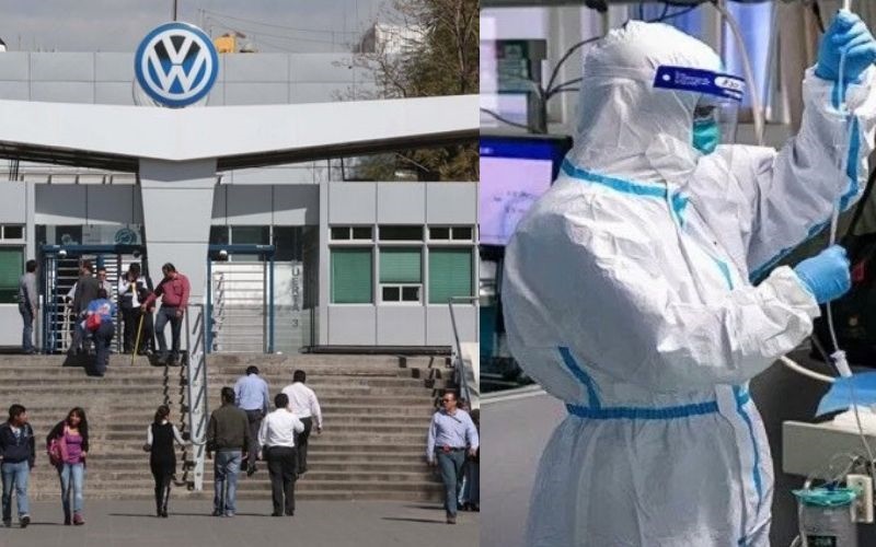Resguardan a proveedor de Volkswagen por posible contagio de Covid-19 en Puebla