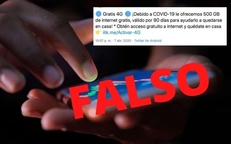 ¡Cuidado! Detectan falsa promoción de Internet gratuito aprovechando el Covid-19