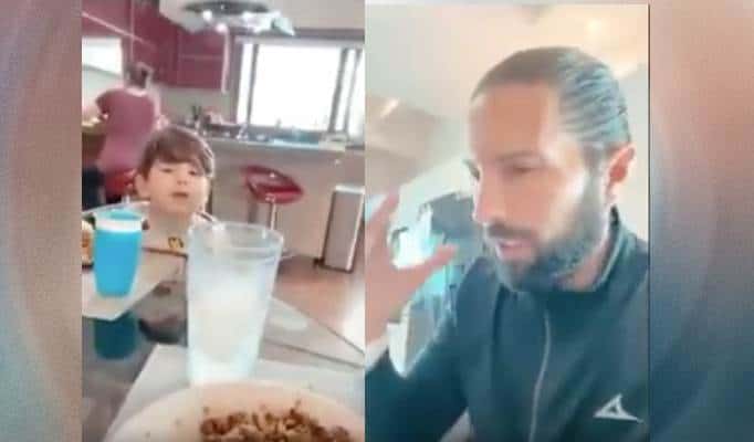Poncho de Nigris amenaza a su hijo con darle un golpe