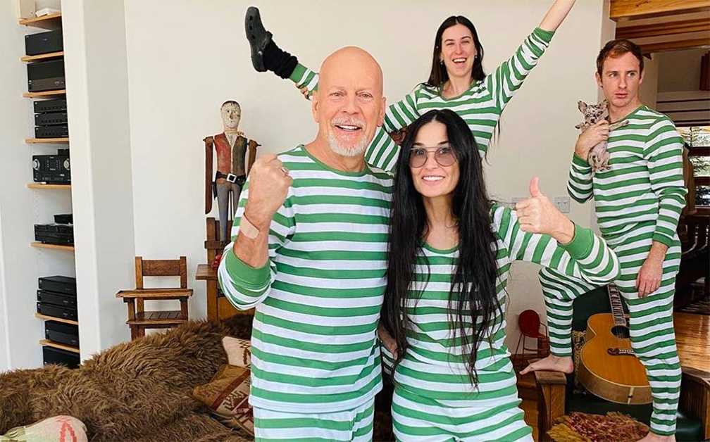 Bruce Willis y Demi Moore comparten confinamiento por COVID-19