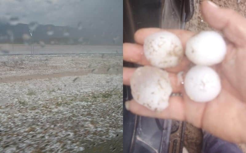 Azota granizada en Galeana y Aramberri, N.L.; hay daños en viviendas