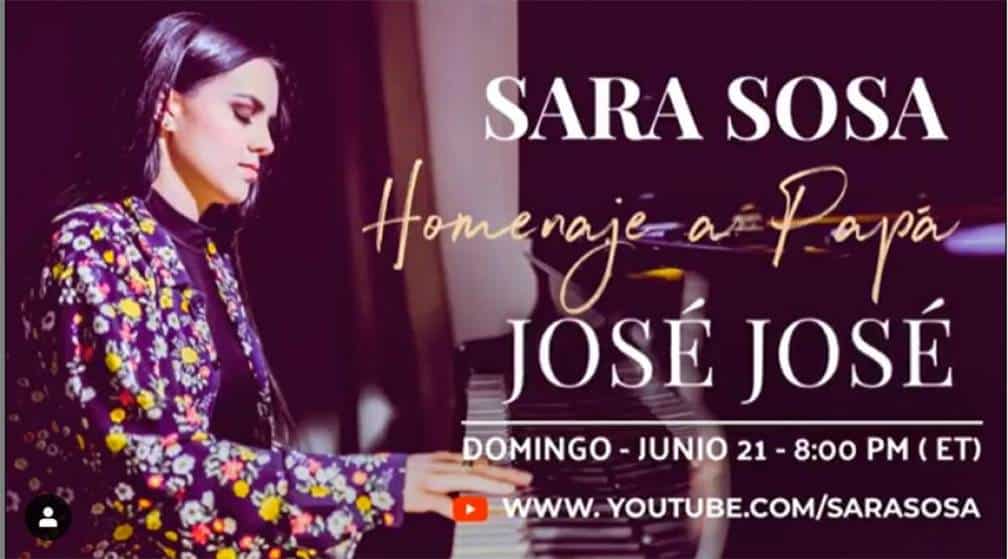 Sara Sosa dará un concierto en homenaje a José José