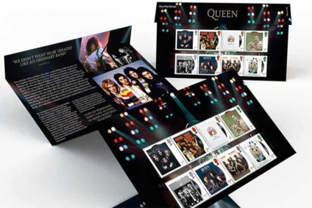 Correo británico celebra a Queen con nuevas estampillas