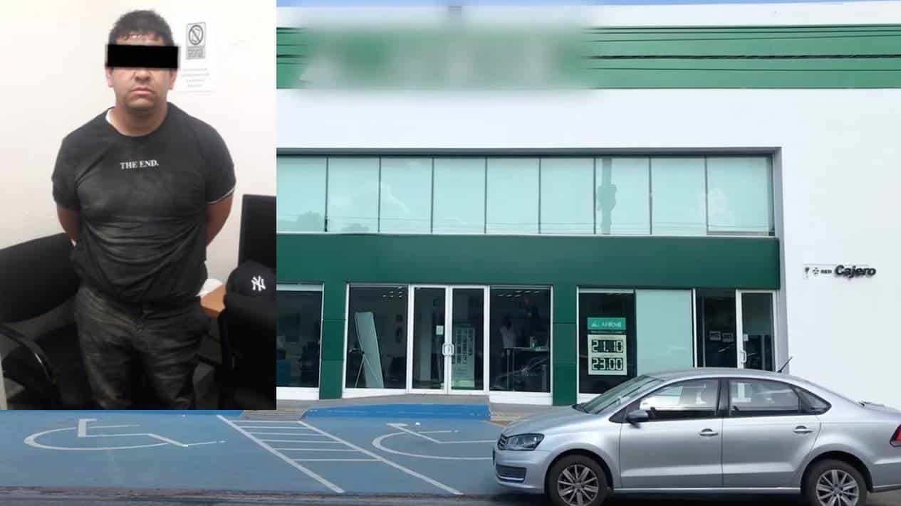 Lo procesan por robo bancario de más de 1 mdp en San Nicolás