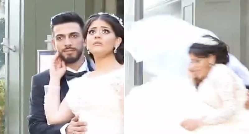 ¡Aterrador! Novios fueron sorprendidos por la explosión de Beirut en plena sesión de fotos