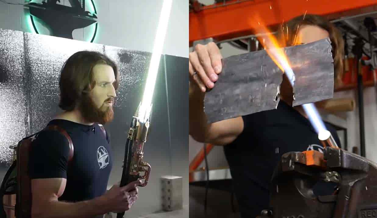 Estadounidenses crean sable de luz de plasma; demuestran su gran potencia