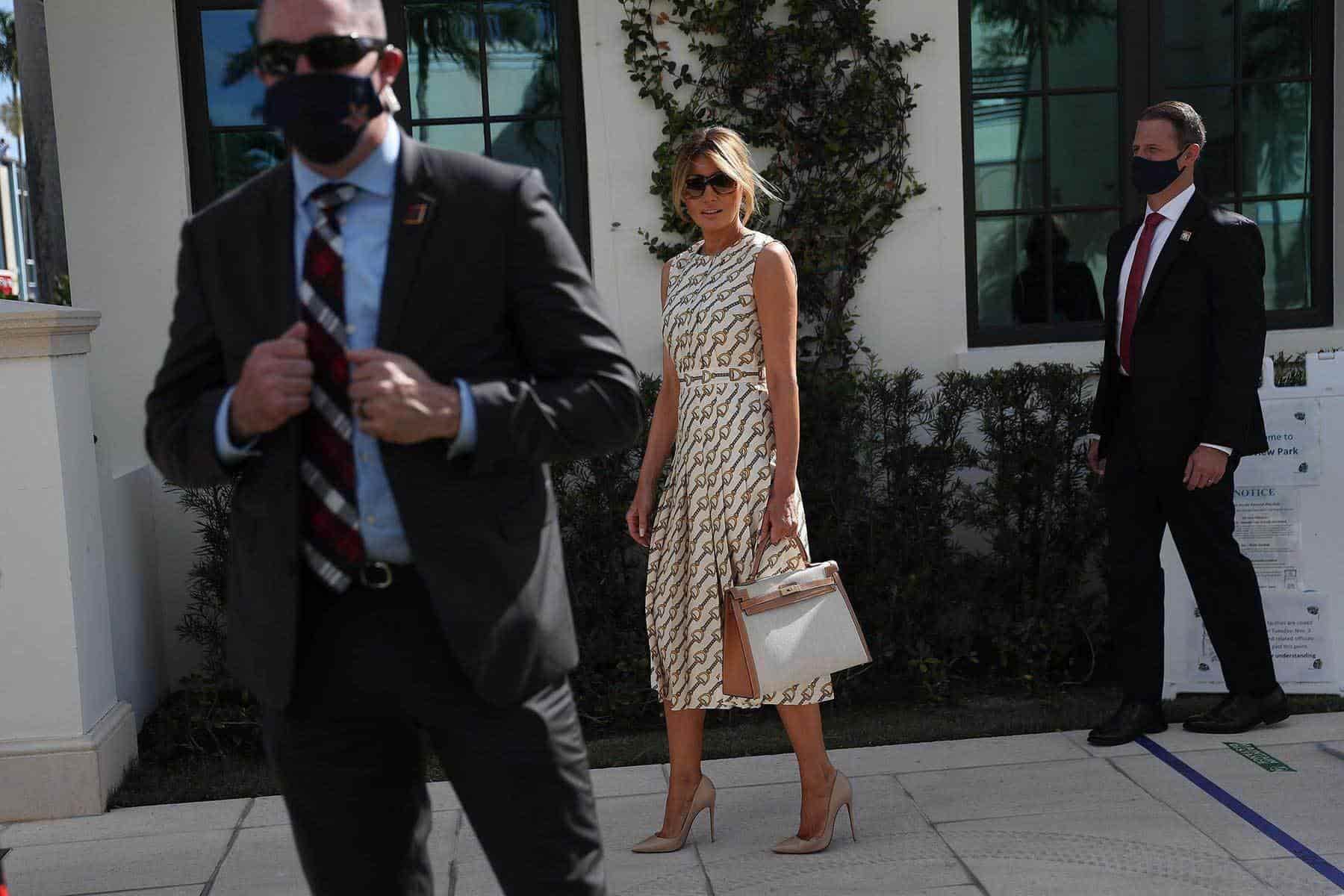 Melania Trump votó en Palm Beach
