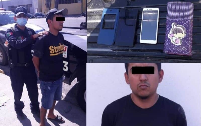 Detienen a hombre por robar unos celulares cerca de un banco en la Col ...