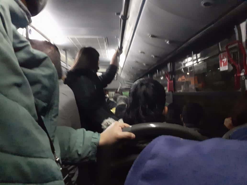 …Y camiones lucen llenos al cierre de sábado