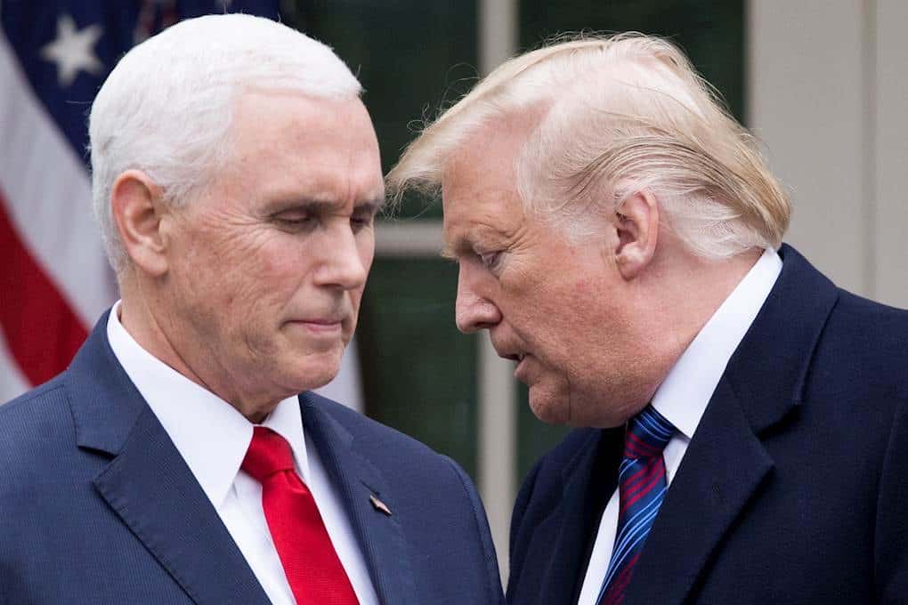Vicepresidente Pence descarta invocar enmienda para destituir a Donald Trump