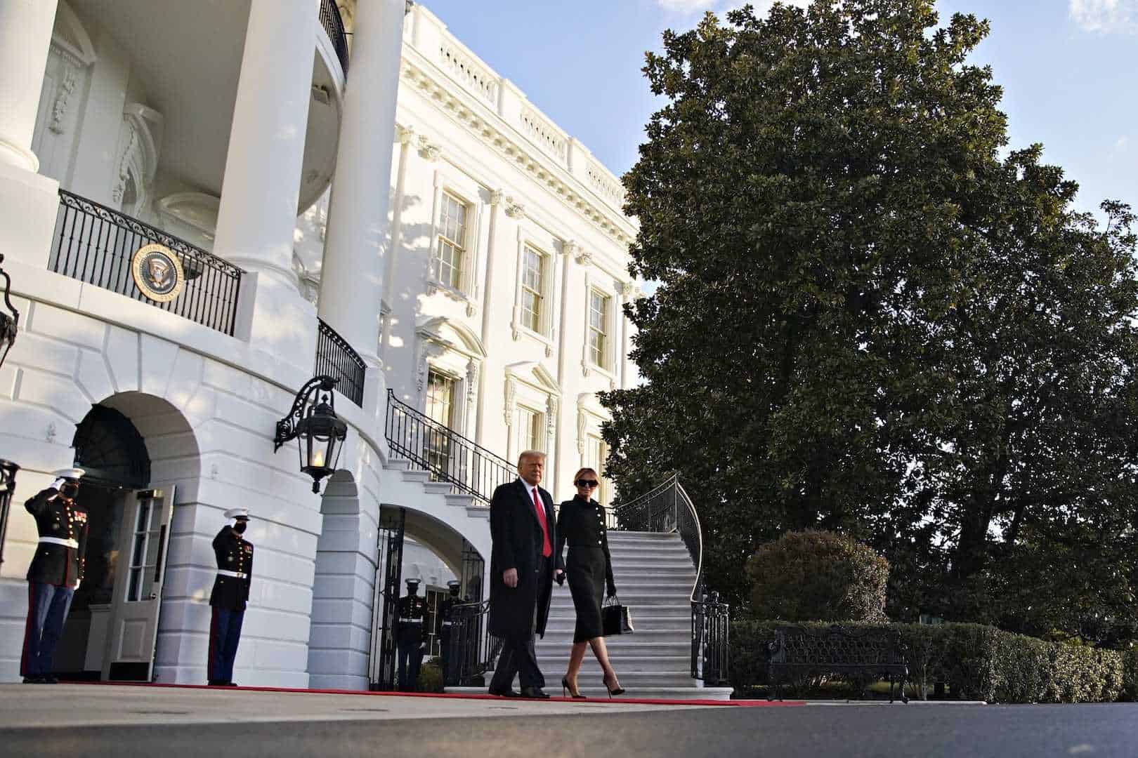 Donald Trump y su familia dejan la Casa Blanca