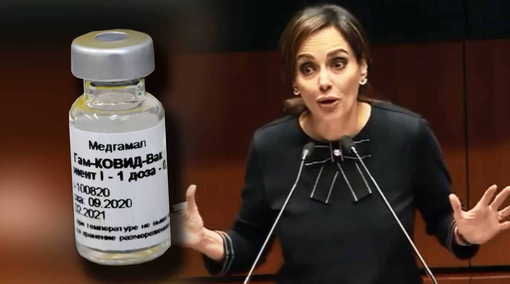Bautizan como Lady Antivacunas a Lilly Téllez por criticar a la Spuntik V