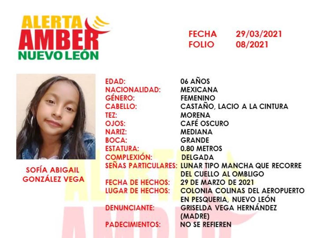 Buscan a menor privada de su libertad en Pesquería