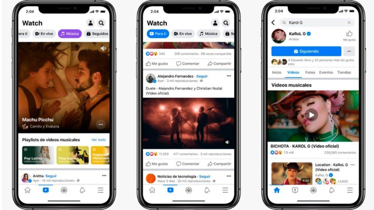 Facebook lanza su plataforma de videos musicales en México