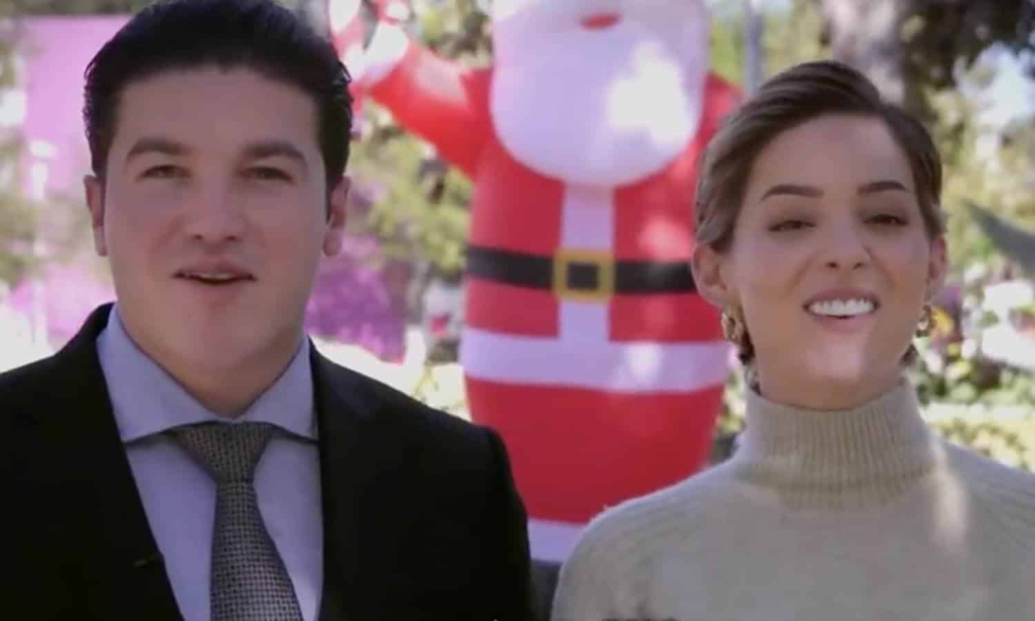 Desean Samuel y Mariana felices fiestas a neoloneses