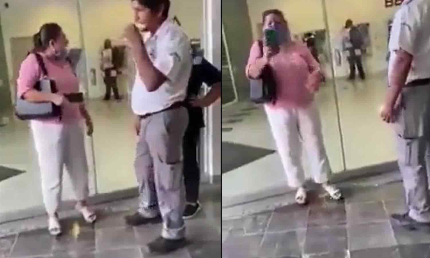 Insulta a trabajadora de limpieza; la apodan 'Lady Banco'