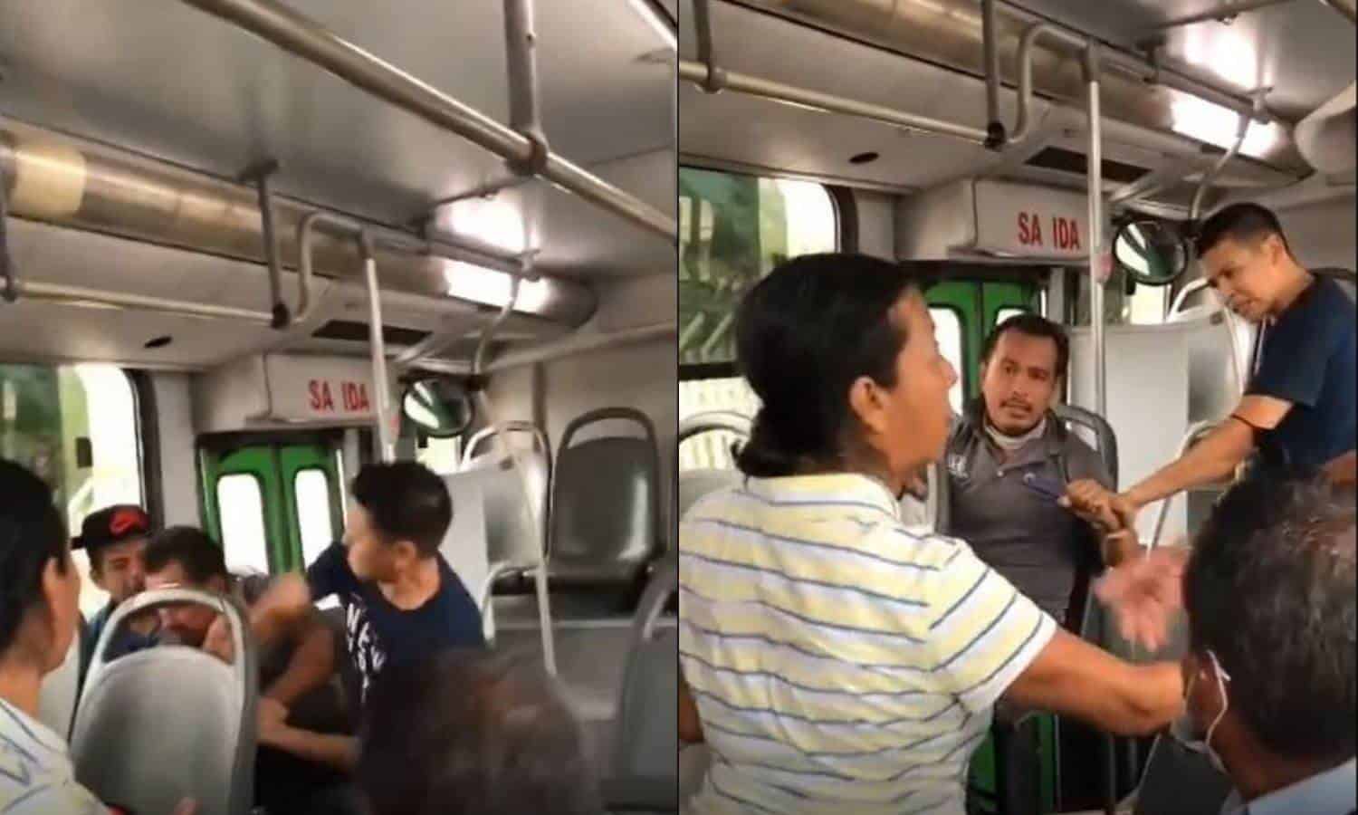 Golpean a pasajero de la Ruta 214 tras ser acusado de acoso