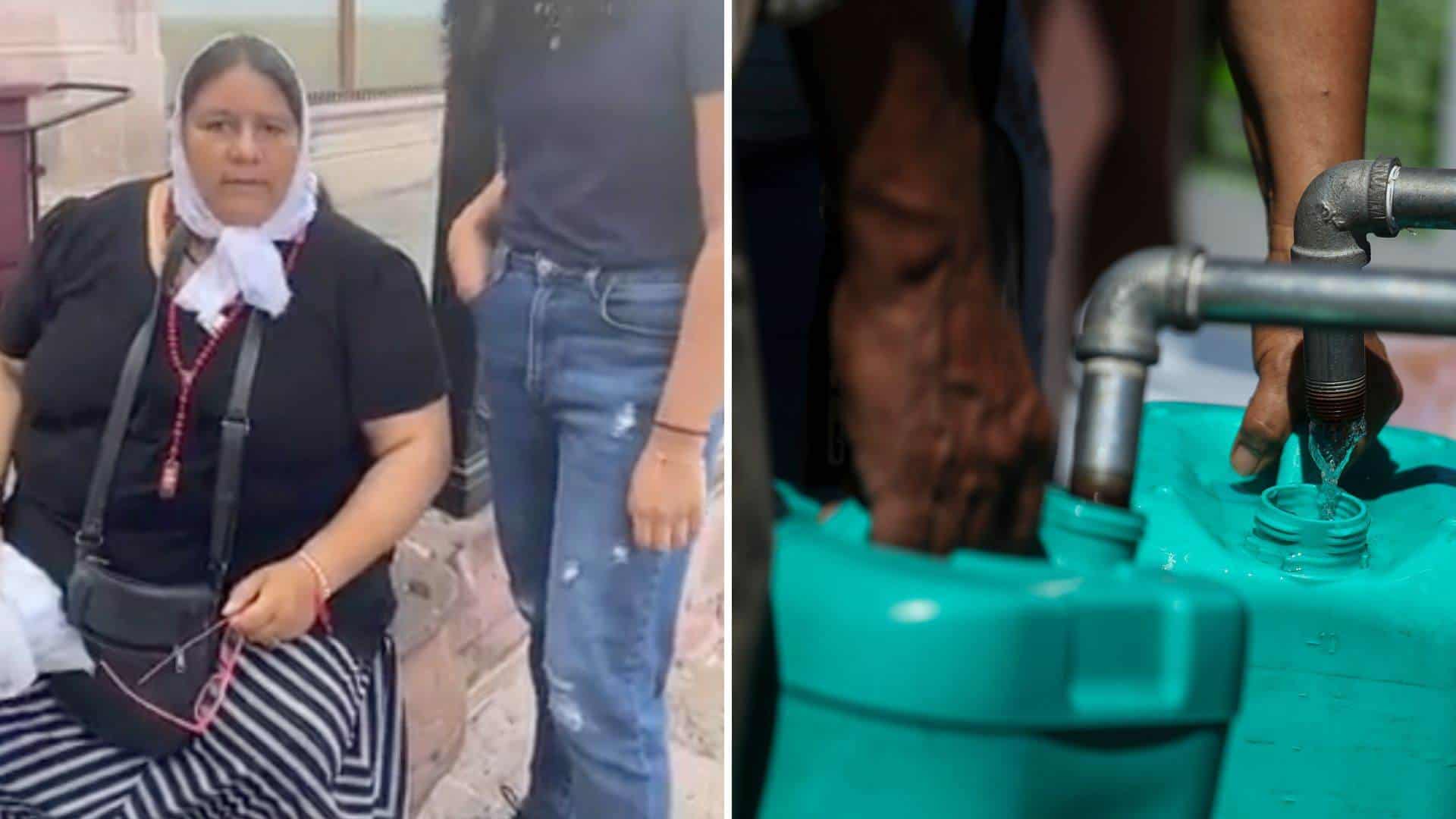 Por pecadores, regios no tienen agua: 'Señora Católica'