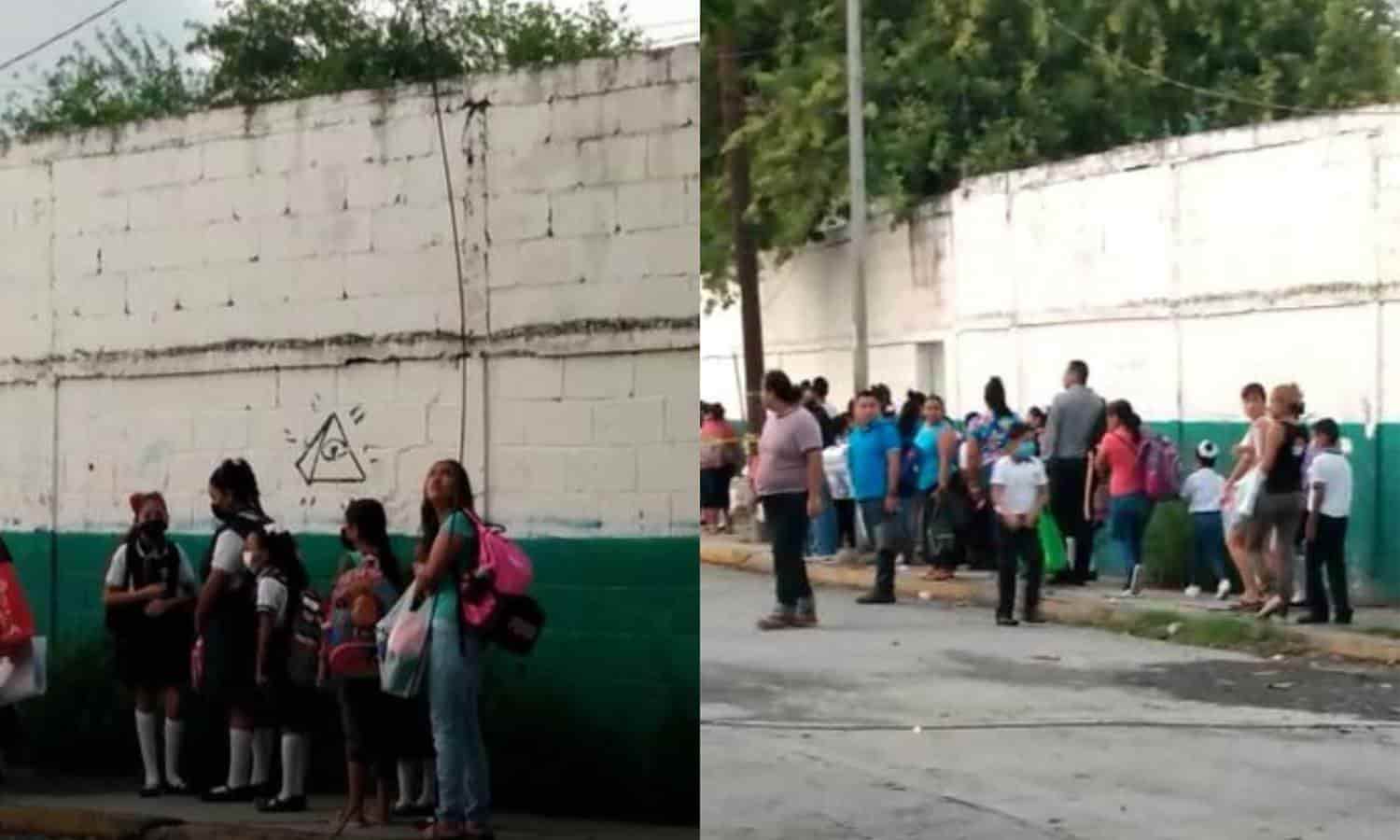 Cables caídos con electricidad pone en riesgo a primaria