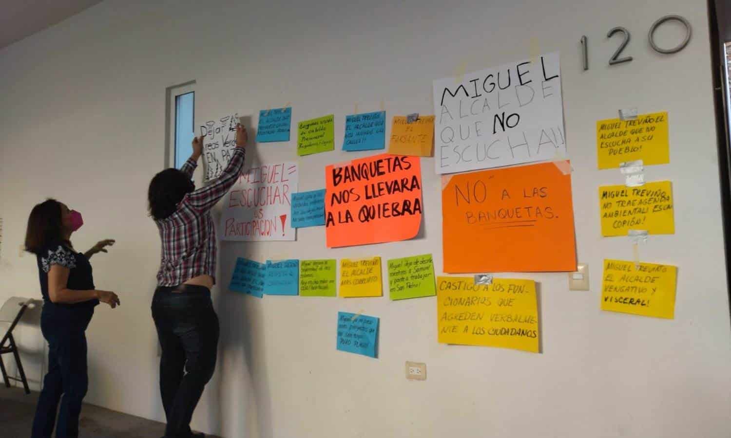 Protestan sampetrinos contra Miguel Treviño
