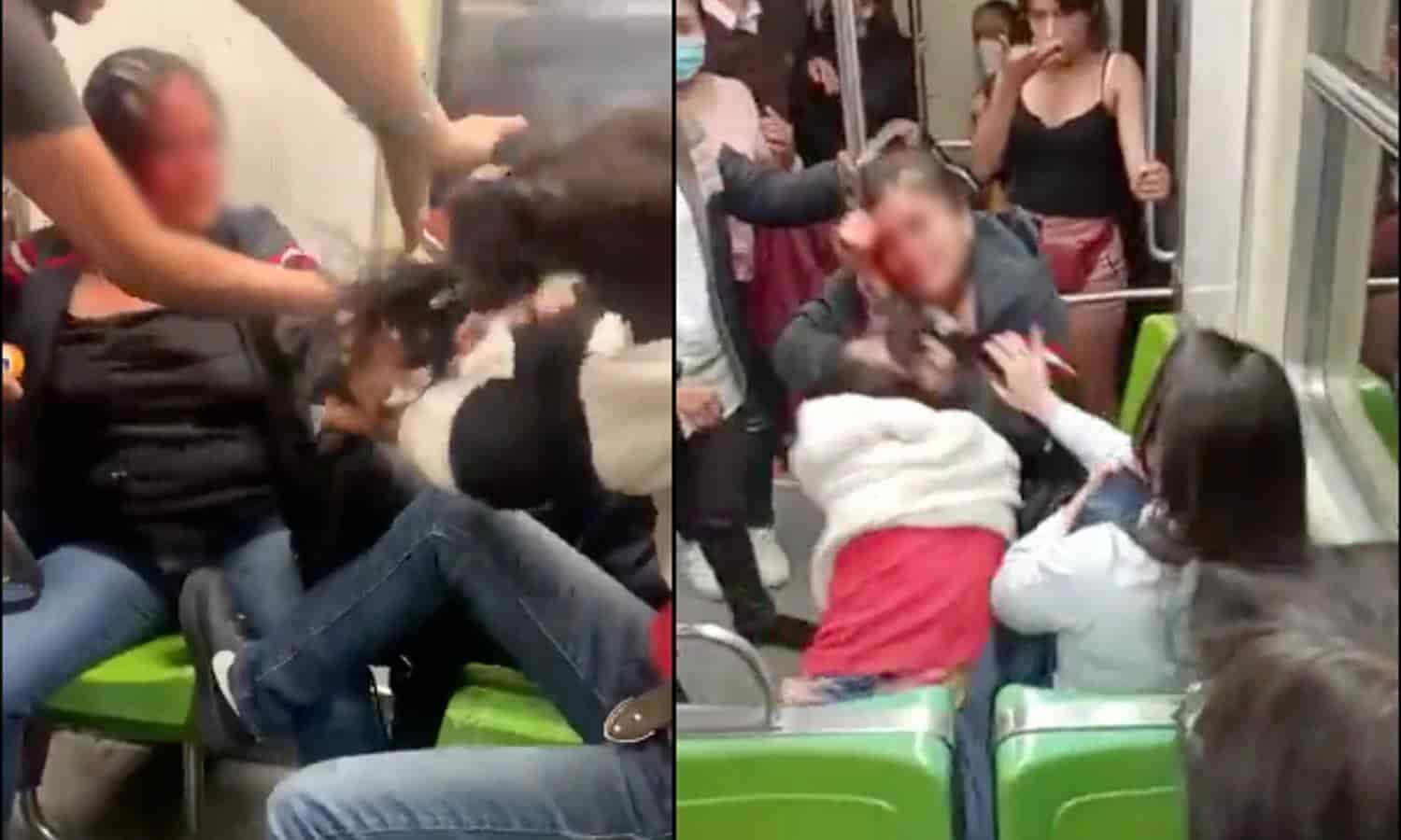 Video: ¡Mujeres tienen brutal pelea en vagón del Metro!